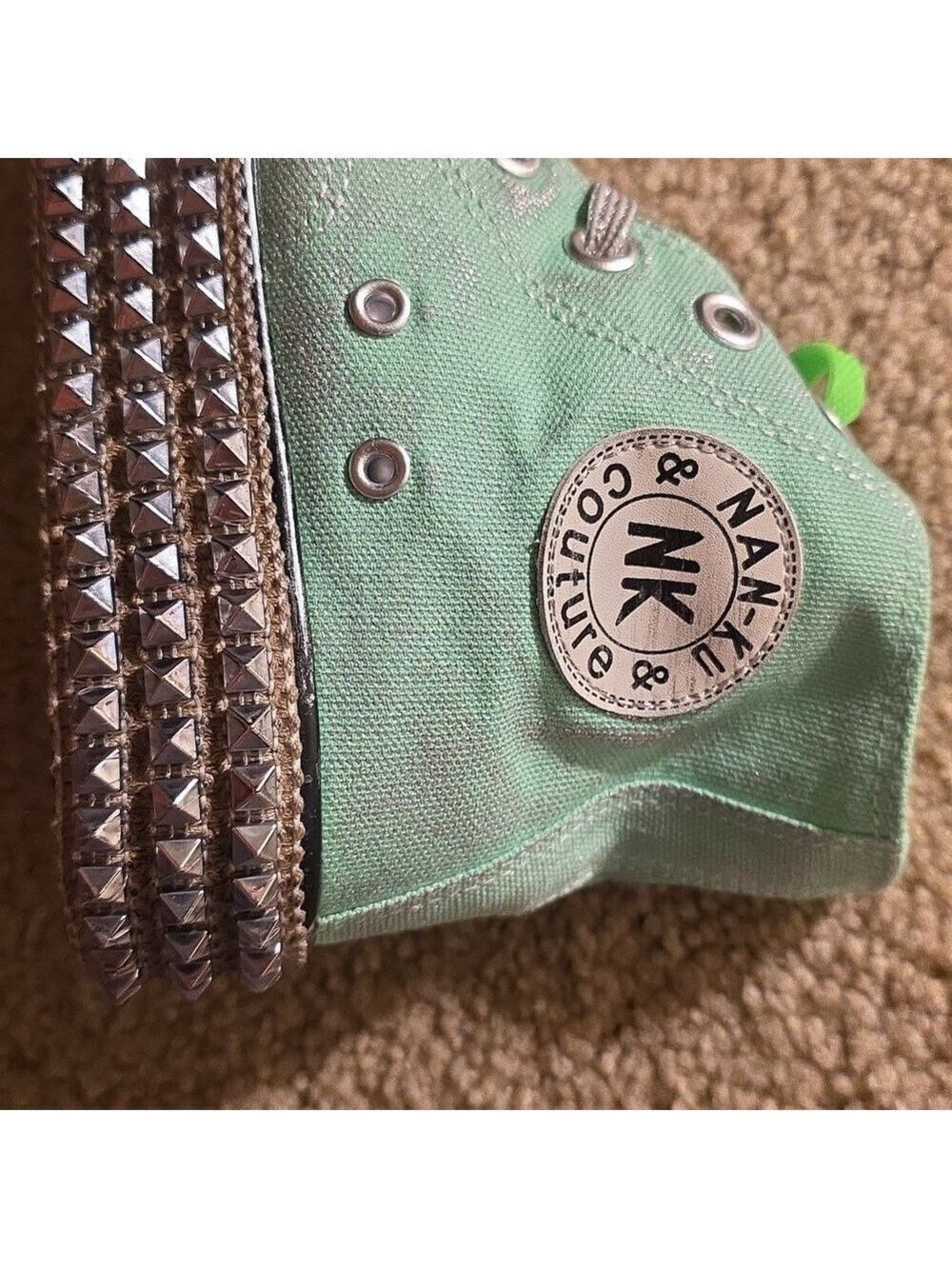 101. FREE PEOPLE Nan ku sneakers revolve green euro Size 37 - Picture 5 of 6